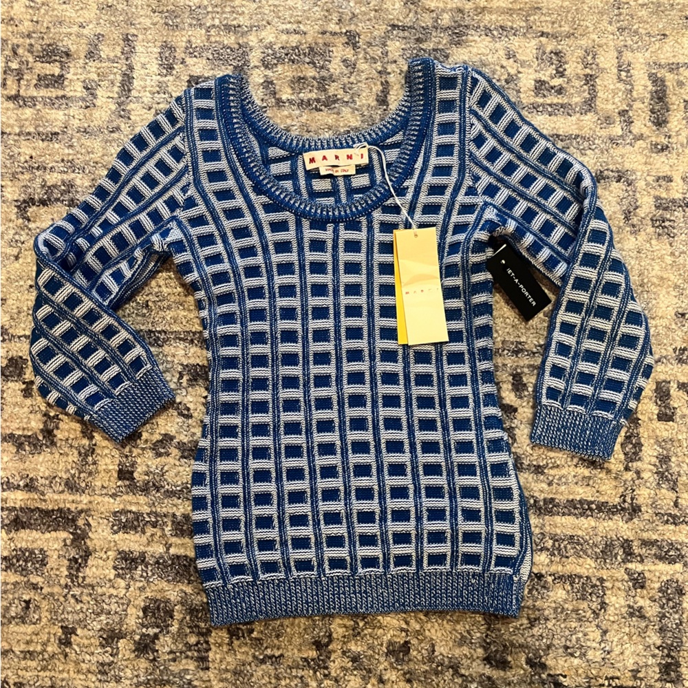 NWT Marni cotton-jacquard sweater